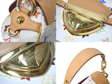 画像をギャラリービューアに読み込む, LOUIS VUITTON ルイヴィトン マリリンPM ハンドバッグ M40127 モノグラム マルチカラー ホワイト ゴールド金具 村上隆 美品 中古 4c069224