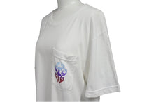 画像をギャラリービューアに読み込む, CHROME HEARTS クロムハーツ グラデーション ダガープリント 半袖Ｔシャツ サイズM ホースシュー ホワイト コットン 美品 中古 4c069225