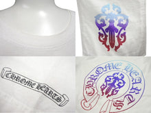 Load image into Gallery viewer, CHROME HEARTS クロムハーツ グラデーション ダガープリント 半袖Ｔシャツ サイズM ホースシュー ホワイト コットン 美品 中古 4c069225