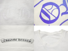 画像をギャラリービューアに読み込む, CHROME HEARTS クロムハーツ グラデーション ダガープリント 半袖Ｔシャツ サイズM ホースシュー ホワイト コットン 美品 中古 4c069225