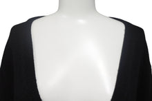 画像をギャラリービューアに読み込む, CHROME HEARTS クロムハーツ クロスパッチ カーディガン ブラック CHクロス カシミヤ カーフスキン サイズM 美品 中古 4c069238