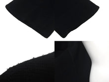 画像をギャラリービューアに読み込む, CHROME HEARTS クロムハーツ クロスパッチ カーディガン ブラック CHクロス カシミヤ カーフスキン サイズM 美品 中古 4c069238