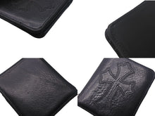 画像をギャラリービューアに読み込む, CHROME HEARTS クロムハーツ DR DIGIACOMO 二つ折り財布 ブラック レザー シルバー925 シルバー金具 美品 中古 4c069247