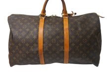 画像をギャラリービューアに読み込む, LOUIS VUITTON ルイヴィトン モノグラム キーポル50 ボストンバッグ M41426 PVC レザー ブラウン 良品 中古 4c069255