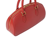 画像をギャラリービューアに読み込む, LOUIS VUITTON ルイヴィトン ジャスミン M52087 ハンドバッグ レッド ゴールド金具 エピレザー 美品 中古 4c069259