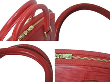 画像をギャラリービューアに読み込む, LOUIS VUITTON ルイヴィトン ジャスミン M52087 ハンドバッグ レッド ゴールド金具 エピレザー 美品 中古 4c069259
