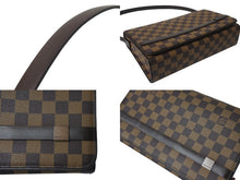 Load image into Gallery viewer, 極美品 LOUIS VUITTON ルイヴィトン トライベッカ ショルダーバッグ N51160 ダミエエベヌ ブラウン ゴールド金具 中古 4c069261