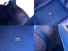 Load image into Gallery viewer, 極美品 HERMES エルメス ピコタンロックPM Z刻印 18 トリヨンクレマンス ブルーロワイヤル ハンドバッグ 中古 4c069266