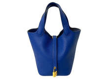 Load image into Gallery viewer, 極美品 HERMES エルメス ピコタンロックPM Z刻印 18 トリヨンクレマンス ブルーロワイヤル ハンドバッグ 中古 4c069266