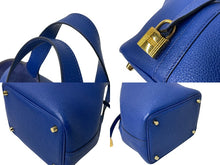 Load image into Gallery viewer, 極美品 HERMES エルメス ピコタンロックPM Z刻印 18 トリヨンクレマンス ブルーロワイヤル ハンドバッグ 中古 4c069266