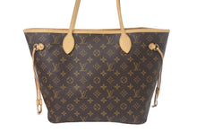画像をギャラリービューアに読み込む, 極美品 LOUIS VUITTON ルイヴィトン モノグラム ネヴァーフルMM M40995 ブラウン PVC レザー 中古 4c069270