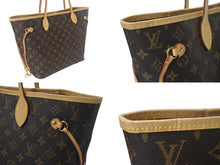 画像をギャラリービューアに読み込む, 極美品 LOUIS VUITTON ルイヴィトン モノグラム ネヴァーフルMM M40995 ブラウン PVC レザー 中古 4c069270