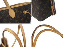 画像をギャラリービューアに読み込む, 極美品 LOUIS VUITTON ルイヴィトン モノグラム ネヴァーフルMM M40995 ブラウン PVC レザー 中古 4c069270