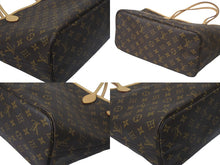 画像をギャラリービューアに読み込む, 極美品 LOUIS VUITTON ルイヴィトン モノグラム ネヴァーフルMM M40995 ブラウン PVC レザー 中古 4c069270