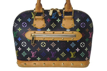 Load image into Gallery viewer, LOUIS VUITTON ルイ ヴィトン 村上隆 アルマ ハンドバッグ M92646 2006年 モノグラムマルチカラー ブラック 美品 中古 4c069271