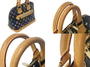 LOUIS VUITTON ルイ ヴィトン 村上隆 アルマ ハンドバッグ M92646 2006年 モノグラムマルチカラー ブラック 美品 中古 4c069271