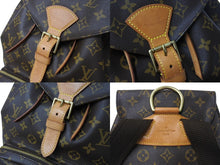 画像をギャラリービューアに読み込む, LOUIS VUITTON ルイヴィトン モンスリGM バックパック リュックサック モノグラム M51135 良品 中古 4c069272