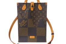 画像をギャラリービューアに読み込む, LOUIS VUITTON ルイヴィトン トートバッグ ジャイアント NIGO ダミエ モノグラムキャンバス ブラウン N40355 美品 中古 4c069280