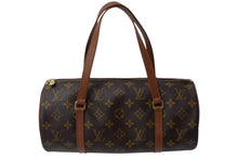 画像をギャラリービューアに読み込む, LOUIS VUITTON ルイヴィトン パピヨンGM 横幅30cm ハンドバッグ M51365 モノグラム 筒型 旧型 ゴールド金具 美品 中古 4c069285