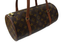 画像をギャラリービューアに読み込む, LOUIS VUITTON ルイヴィトン パピヨンGM 横幅30cm ハンドバッグ M51365 モノグラム 筒型 旧型 ゴールド金具 美品 中古 4c069285