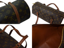 画像をギャラリービューアに読み込む, LOUIS VUITTON ルイヴィトン パピヨンGM 横幅30cm ハンドバッグ M51365 モノグラム 筒型 旧型 ゴールド金具 美品 中古 4c069285