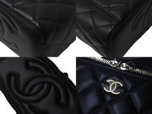 画像をギャラリービューアに読み込む, 新品未使用 CHANEL シャネル チェーンショルダーバッグ 2WAYバニティバッグ AP2199 ココマーク ランダム番台 ブラック ラムスキン 中古 4c069288