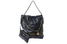 Load image into Gallery viewer, 極美品 CHANEL シャネル シャネル22 ハンドバッグ AS3261 ランダム番台 シャイニー カーフスキン ゴールド金具 中古 4c069292