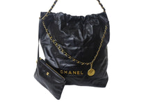 Load image into Gallery viewer, 極美品 CHANEL シャネル シャネル22 ハンドバッグ AS3261 ランダム番台 シャイニー カーフスキン ゴールド金具 中古 4c069292