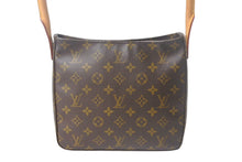 画像をギャラリービューアに読み込む, LOUIS VUITTON ルイヴィトン モノグラム ルーピングMM ハンドバッグ M51146 ゴールド金具 ブラウン ロゴ ワンショルダー 美品 中古 4c069294