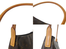 画像をギャラリービューアに読み込む, LOUIS VUITTON ルイヴィトン モノグラム ルーピングMM ハンドバッグ M51146 ゴールド金具 ブラウン ロゴ ワンショルダー 美品 中古 4c069294