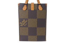 画像をギャラリービューアに読み込む, LOUIS VUITTON ルイヴィトン ダミエ ジャイアント NIGOコラボ N40355 ブラウン ハンドバック 中古 美品 4c069295