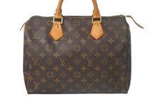 画像をギャラリービューアに読み込む, LOUIS VUITTON ルイ ヴィトン スピーディ30 ハンドバッグ M41526 旧型 モノグラムキャンバス ブラウン 美品 中古 4c069301