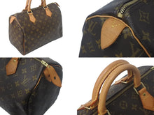 画像をギャラリービューアに読み込む, LOUIS VUITTON ルイ ヴィトン スピーディ30 ハンドバッグ M41526 旧型 モノグラムキャンバス ブラウン 美品 中古 4c069301