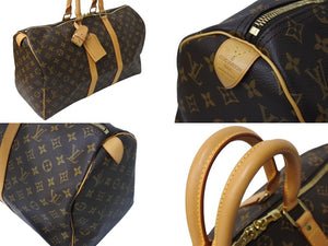 LOUIS VUITTON ルイヴィトン キーポル45 ボストンバッグ M41428 モノグラムキャンバス ブラウン ゴールド金具 美品 中古 4c069311