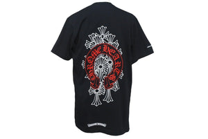 極美品 Chrome Hearts クロムハーツ セメタリー ホースシュー Tシャツ ブラック コットン100％ 中古 4c069327