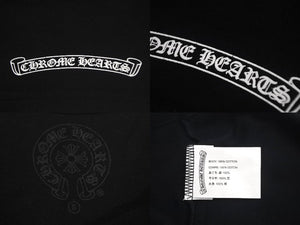 極美品 Chrome Hearts クロムハーツ セメタリー ホースシュー Tシャツ ブラック コットン100％ 中古 4c069327