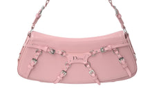 画像をギャラリービューアに読み込む, Christian Dior クリスチャンディオール 2004 ガリアーノ期 バッグ ハンドバッグ パテントレザー ピンク シルバー金具 美品 4c069335