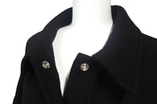 画像をギャラリービューアに読み込む, CHROME HEARTS クロムハーツ コート クロスボールボタン サイズL ブラック ウール シルバー925 美品 中古 4c069346