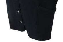 画像をギャラリービューアに読み込む, CHROME HEARTS クロムハーツ コート クロスボールボタン サイズL ブラック ウール シルバー925 美品 中古 4c069346