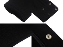 画像をギャラリービューアに読み込む, CHROME HEARTS クロムハーツ コート クロスボールボタン サイズL ブラック ウール シルバー925 美品 中古 4c069346