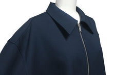 画像をギャラリービューアに読み込む, 新品未使用品 JIL SANDER ジルサンダー ジップアップ シャツジャケット J22DL0178 サイズ41 ブルー ポリエステル90 中古 4c069347