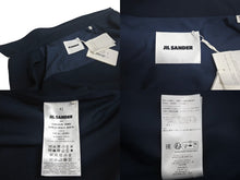 画像をギャラリービューアに読み込む, 新品未使用品 JIL SANDER ジルサンダー ジップアップ シャツジャケット J22DL0178 サイズ41 ブルー ポリエステル90 中古 4c069347