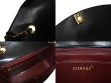 画像をギャラリービューアに読み込む, CHANEL シャネル ダイアナ22 マトラッセ チェーンショルダーバッグ ココマーク 2番台 ラムスキン ブラック ゴールド 美品 中古 4c069361