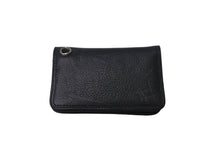 画像をギャラリービューアに読み込む, CHROME HEARTS クロムハーツ CARD CASE カードケース 名刺入れ レザーシルバー925 ブラック 美品 中古 4c069367