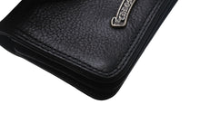 画像をギャラリービューアに読み込む, CHROME HEARTS クロムハーツ CARD CASE カードケース 名刺入れ レザーシルバー925 ブラック 美品 中古 4c070266