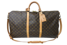 画像をギャラリービューアに読み込む, LOUIS VUITTON ルイヴィトン キーポルバンドリエール60 ボストンバッグ M41412 モノグラムキャンバス ブラウン ゴールド金具 美品 中古 4c069374