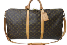 画像をギャラリービューアに読み込む, LOUIS VUITTON ルイヴィトン キーポルバンドリエール60 ボストンバッグ M41412 モノグラムキャンバス ブラウン ゴールド金具 美品 中古 4c069374