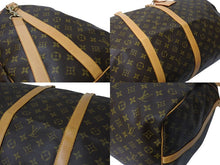画像をギャラリービューアに読み込む, LOUIS VUITTON ルイヴィトン キーポルバンドリエール60 ボストンバッグ M41412 モノグラムキャンバス ブラウン ゴールド金具 美品 中古 4c069374