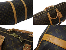 画像をギャラリービューアに読み込む, LOUIS VUITTON ルイヴィトン キーポルバンドリエール60 ボストンバッグ M41412 モノグラムキャンバス ブラウン ゴールド金具 美品 中古 4c069374