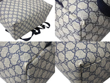 Load image into Gallery viewer, GUCCI グッチ GGスプリーム リュックサック 246414 GGキャンバス レザー シルバー金具 ベージュ 美品 中古 4c069378